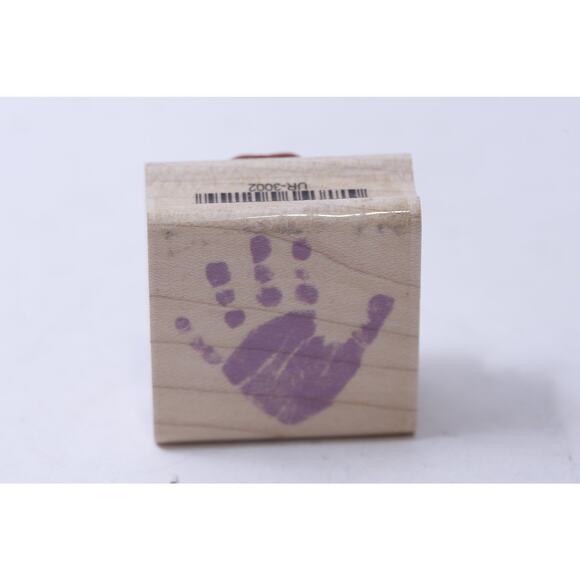 Hand, High Five, Message Stamp, Rubber Stamp, Card Making, Scrapbooking, - Picture 1 of 4